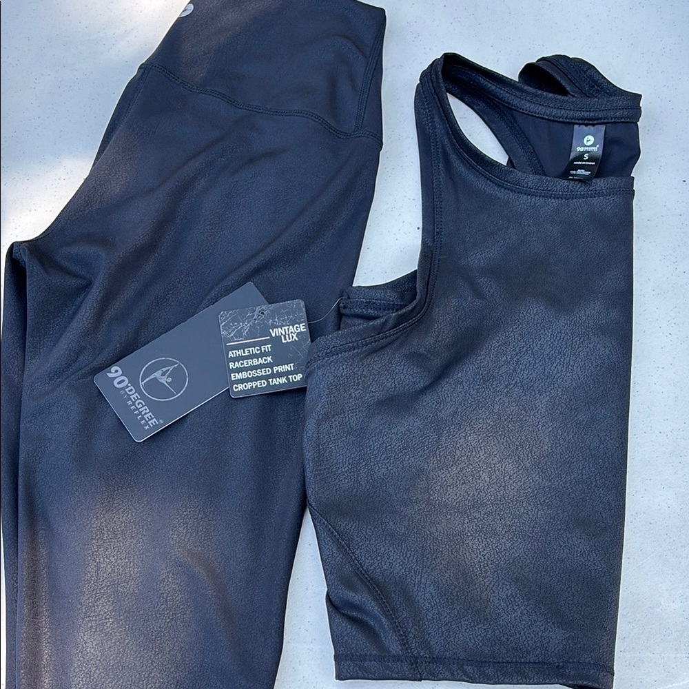 90 Degree By Reflex Black Racerback Set
